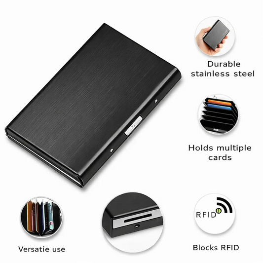Minimal Metal Wallet (Black)