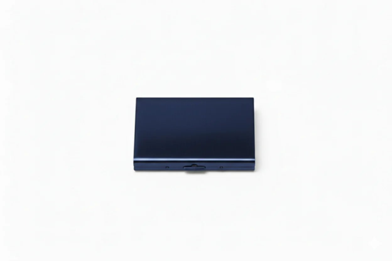 Minimal Metal Wallet (Blue)
